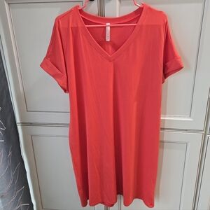 NWOT E.C. Dress Size L Coral